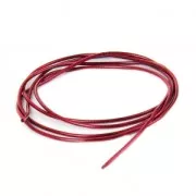 Smooth french wire/purls for embroidery - or embroidery jewels 1 mm Scarlet Red 