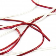Smooth french wire/purls for embroidery - or embroidery jewels 1 mm Scarlet Red 