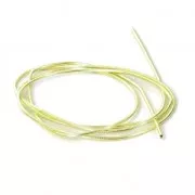 Smooth french wire/purls for embroidery - or embroidery jewels 1 mm Lime Yellow x5