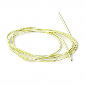 Smooth french wire/purls for embroidery - or embroidery jewels 1 mm Lime Yellow x5