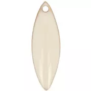 Epoxy resin navette-shaped sequin 16x5 mm Cream x6