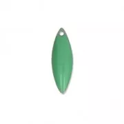 Epoxy resin navette-shaped sequin 16x5 mm Mint x6