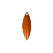 Epoxy resin navette-shaped sequin 16x5 mm Terracotta x6|raw }}