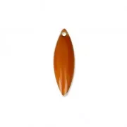 Epoxy resin navette-shaped sequin 16x5 mm Terracotta x6