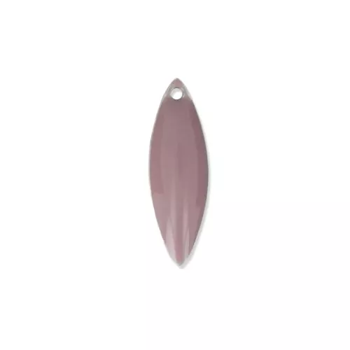 Epoxy resin navette-shaped sequin 16x5 mm Lilac x6