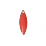 Epoxy resin navette-shaped sequin 16x5 mm Rose Coral x6|raw }}