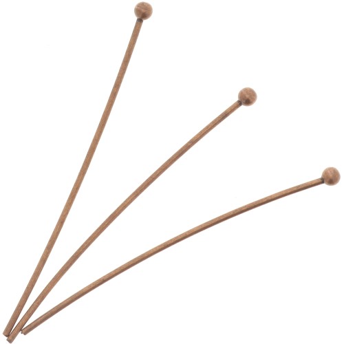 Ball head pins 1.50 mm - 26X0.5 mm Copper Tone x50