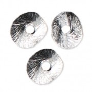 925 Sterling Silver curved discs 6 mm x4