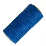 Linhasita waxed thread spool for micro macramé 0.75 mm - Blue (692) x228m