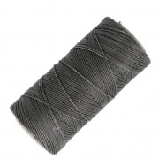 Linhasita waxed thread spool for micro macramé 0.75 mm - Dark Grey (665) x228m