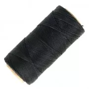 Linhasita waxed thread spool for micro macramé 0.75 mm - Charcoal Grey (691) x228m