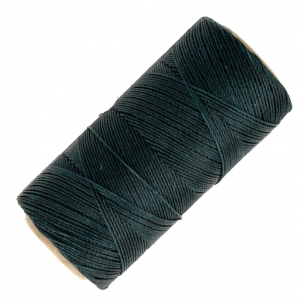 Linhasita waxed thread spool for micro macramé 0.75 mm - Bleu d'Orage (202) x228m