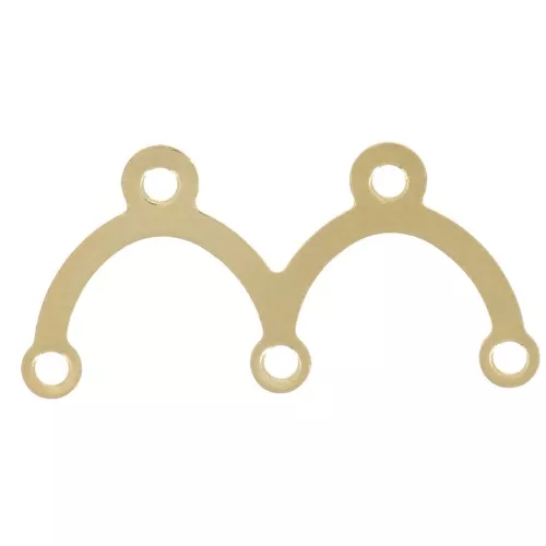Double Spacers 17x8,5 mm Gold Tone x10