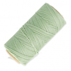 Linhasita waxed thread spool for micro macramé 1 mm - Lichen (397) x168m