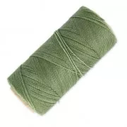 Linhasita waxed thread spool for micro macramé 1 mm - Military Green (90) x168m