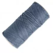 Linhasita waxed thread spool for micro macramé 1 mm - Jeans (384) x168m