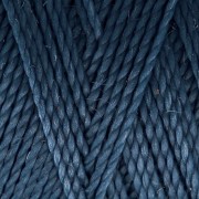 Linhasita waxed thread spool for micro macramé 1 mm - Denim (1037) x168m