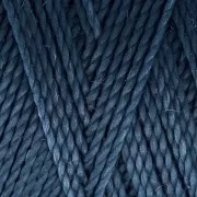Linhasita waxed thread spool for micro macramé 1 mm - Denim (1037) x168m