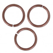 12x1.15mm Open Jump Rings - Copper Tone x20|raw }}