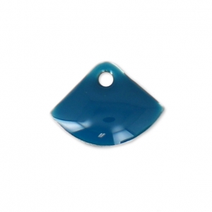 Epoxy resin fan-shaped sequin 7x10 mm Petrol x6