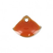 Epoxy resin fan-shaped sequin 7x10 mm Terracotta x6|raw }}