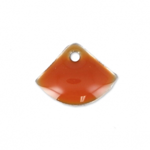 Epoxy resin fan-shaped sequin 7x10 mm Terracotta x6