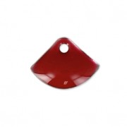 Metal and epoxy resin fan sequin 7x10 mm - Dark red x6|raw }}