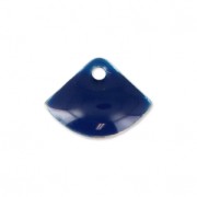 Epoxy resin fan-shaped sequin 7x10 mm Night Blue x6