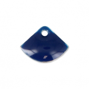 Epoxy resin fan-shaped sequin 7x10 mm Night Blue x6