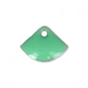 Epoxy resin fan-shaped sequin 7x10 mm Mint x6|raw }}