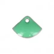 Epoxy resin fan-shaped sequin 7x10 mm Mint x6