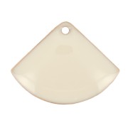 Epoxy resin fan-shaped sequin 7x10 mm Cream x6