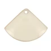 Epoxy resin fan-shaped sequin 7x10 mm Cream x6