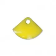 Epoxy resin fan-shaped sequin 7x10 mm Yellow x6