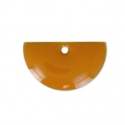 Epoxy resin half circle-shaped sequin 9.5x16 mm Mustard x6|raw }}