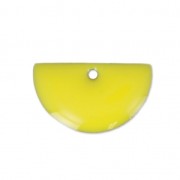 Epoxy resin half circle-shaped sequin 9.5x16 mm Yellow x6|raw }}
