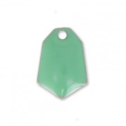 Epoxy resin diamond-shaped sequin 9x13 mm Mint x6|raw }}