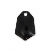 Epoxy resin diamond-shaped sequin 9x13 mm Black x6|raw }}