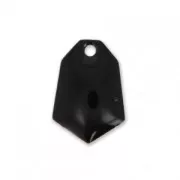 Epoxy resin diamond-shaped sequin 9x13 mm Black x6