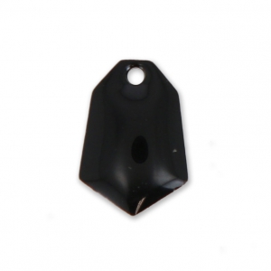 Epoxy resin diamond-shaped sequin 9x13 mm Black x6