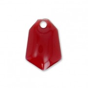 Metal and epoxy resin diamond beads 9x13 mm - Dark red x6|raw }}