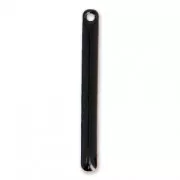 Epoxy resin rod-shaped sequin 3x28 mm Black x4