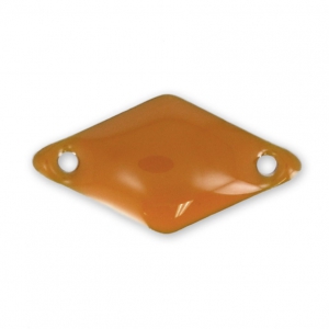 Epoxy resin diamond-shaped spacer 17x9 mm Mustard x6