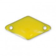 Epoxy resin diamond-shaped spacer 17x9 mm Yellow x6|raw }}