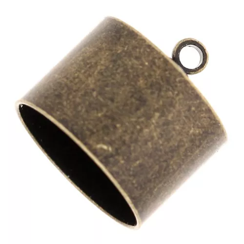 10.5 mm bronze cord end ferrules x4