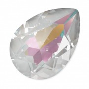 PureCrystal 4320 Pear Fancy Stone 14x10 mm Crystal Light Grey DeLite x1