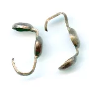 4mm Clamshell bead - Bronze tone x24