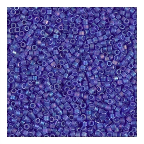 Miyuki Delica 11/0 DB0864 - Mat Transparent Cobalt AB x8g