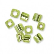 Miyuki cubes 1.8 mm SB18-0014 - Chartreuse Silver Lined x10g|raw }}