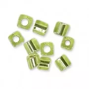 Miyuki cubes 1.8 mm SB18-0014 - Chartreuse Silver Lined x10g